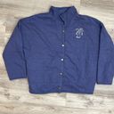 Amuse Society NWT  Blue Metal Snap Up Front Long Sleeve Quilted Jacket Size S/M Photo 4