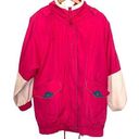 80s Vintage Pink Coat Size Large Womens Jacket Barbiecore Outerwear 90s Y2K Photo 0