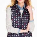 Talbots  Navy Sailboat Quilted Vest Nautical Coastal NWT Size Small Photo 9