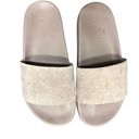 All Saints Karli Slides Boho Beachy Leather & Suede Slip On Sandals Taupe Photo 0