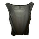 Natori  Black Matte Jersey Tank, Sleeveless Drape Neck, Lightweight Stretchy Top Photo 5