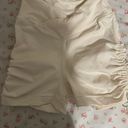 Bo and Tee  aspire cream scrunch crossover shorts drawstring ruched sides Photo 1