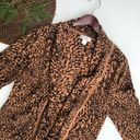 cj banks  Women’s Cardigan Sweater Brown Tan Animal Plus Open 0X Photo 0