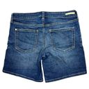 Pilcro  Anthropologie Jean Shorts Size 25" Blue Stet Low-Rise Roll-Up Hem Stretch Photo 3