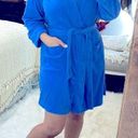 Ralph Lauren Lauren  blue terrycloth robe size small with pockets & belt Photo 0