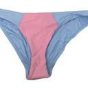 PilyQ  Multicolor Pebble Blue Pink Color Block Full Swim Bottom Photo 0