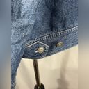 Denim & Co . QVC Blue Jean Denim Jacket Floral Embroidery Long Sleeve  Sz 1X EUC Photo 6