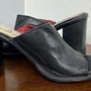 Tommy Hilfiger  Vintage Black Heel Slides Sz 7 Photo 4