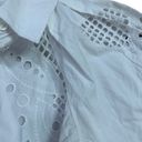 Veronica Beard NEW  Lilah Eyelet Button-Down Top White Photo 5