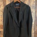 Polo Vintage  Ralph Lauren Beaded Scroll Pattern Black Wool Blazer US 4 Photo 1