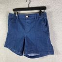 Gloria Vanderbilt  Shorts Size 6 Average Womens High Rise Denim Stretch Blue New Photo 5