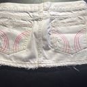 Hollister white denim mini skirt Photo 5