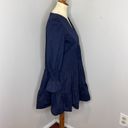 Tuckernuck  Pomander Place Navy Blue Kenzo Tiered Cotton Poplin Dress Photo 4