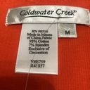 Coldwater Creek  orange lace trimmed tank size M Photo 1