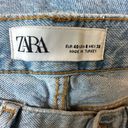 ZARA  The Cigarette in Sunrise Blue distressed frayed hem jeans Size 8 Photo 5