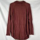 Caslon  Brown Long Sleeve Cowl Neck Tunic Sweater XL Photo 2