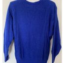 Vintage Blue D.G. NWT  lambswool angora sweater pullover beaded shoulder pads Photo 1