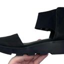 Eileen Fisher Mesh Ankle Nubuck Wedge Women’s Size 6 1/2 Black Shoes Zipper Back Photo 13