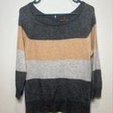 Fenn Wright Manson  Striped Sweater Nylon & Angora Rabbit Fur EUC Large Photo 0