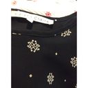 Violet+Claire  Large L Sleeveless Print Top Black White Photo 4