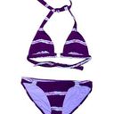 American Eagle  Outfitters Vtg Tie Dye Bikini Y2K Size Small Purple Pink White Photo 0