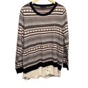 Tommy Hilfiger  Pullover Sweater Faux Layered Hem xl polyester acrylic Photo 0