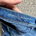 White House | Black Market  High Rise Medium Wash Slim Crop Denim Jeans Size 4 Long Photo 4