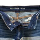 American Eagle  Shorts Super Stretch Mid Rise Cuffed Shortie Denim Jean Size 4 Photo 3