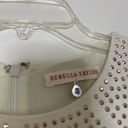 Rebecca Taylor  Nailhead Rose gold Pink Studded Ivory Sheath Dress Sz Small $495 Photo 2