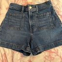 Madewell High Waist Sailor Jean Shorts Photo 3