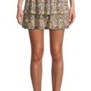 No Bo  Yellow Floral Ruffle Smocked Mini Skirt Photo 0