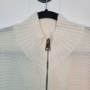 Apt. 9  Womens One Size Ivory Ribbed Zip Up Asymmetrical Shawl Photo 3