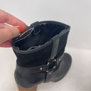 Ralph Lauren  Lauren Dylan Black Genuine Leather Harness Booties Mid Calf Sz 9.5 Photo 2