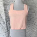 Automet women S 2 piece crop tank top w/pull on shorts w/side zipper pink Photo 7