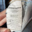 One Teaspoon Light Wash One X  Destroyed Straight Leg Dad Jeans Photo 15