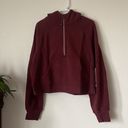 Lululemon scuba oversized half zipper hoodie NWT size M/L And XS/S color in red merlot Photo 5