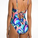 La Blanca NWOT  Painted Leaves One Piece Reversible Swimsuit Photo 2