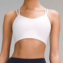 Lululemon Like a Cloud Longline Bra Light Support White Women's Size 6 LW2CSIS Photo 0