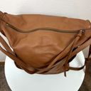 Kooba  Caramel Brown Leather Satchel Hobo Shoulder Bag Medium Zip Closure Studded Photo 6