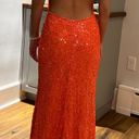 Scala NWT Orange Prom Dress Photo 11