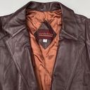 Nordstrom Vintage  Brown Leather Blazer Coat Photo 2