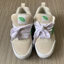 Vans Women's Knu Stack Suede Platform Sneaker in Lovely White Gray / Green Photo 1