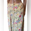 Ruff Hewn  Vintage 80s Yellow Cottagecore Whimsical Boho Fairy Floral Denim Skirt Photo 1