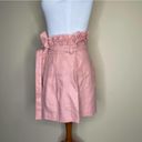 Alexis  Shorts Jolan Pink Hi Waisted Paper Bag Linen Shorts S Photo 8