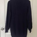 Tularosa  Delia Navy Blue Scallop Hem Knit Sweater Dress - S Photo 3