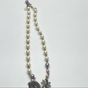 American Eagle  AEO Pearl Rhinestone Pendant Necklace Photo 8