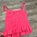 Universal Threads pink universal thread ruffle top Photo 1