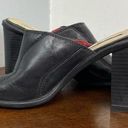 Tommy Hilfiger  Vintage Black Heel Slides Sz 7 Photo 6