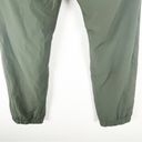 Eddie Bauer  Green Drawstring Waist Multiple Pockets Fleece Lined Pants, Size 8 Photo 5