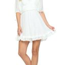 Angel Biba  Ruffle Babydoll Mini Dress White Size XS NWT Photo 2